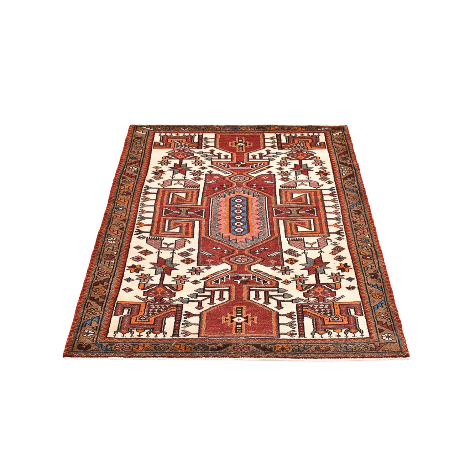 Tapis persan - Nomadic - 153 x 110 cm - multicolore