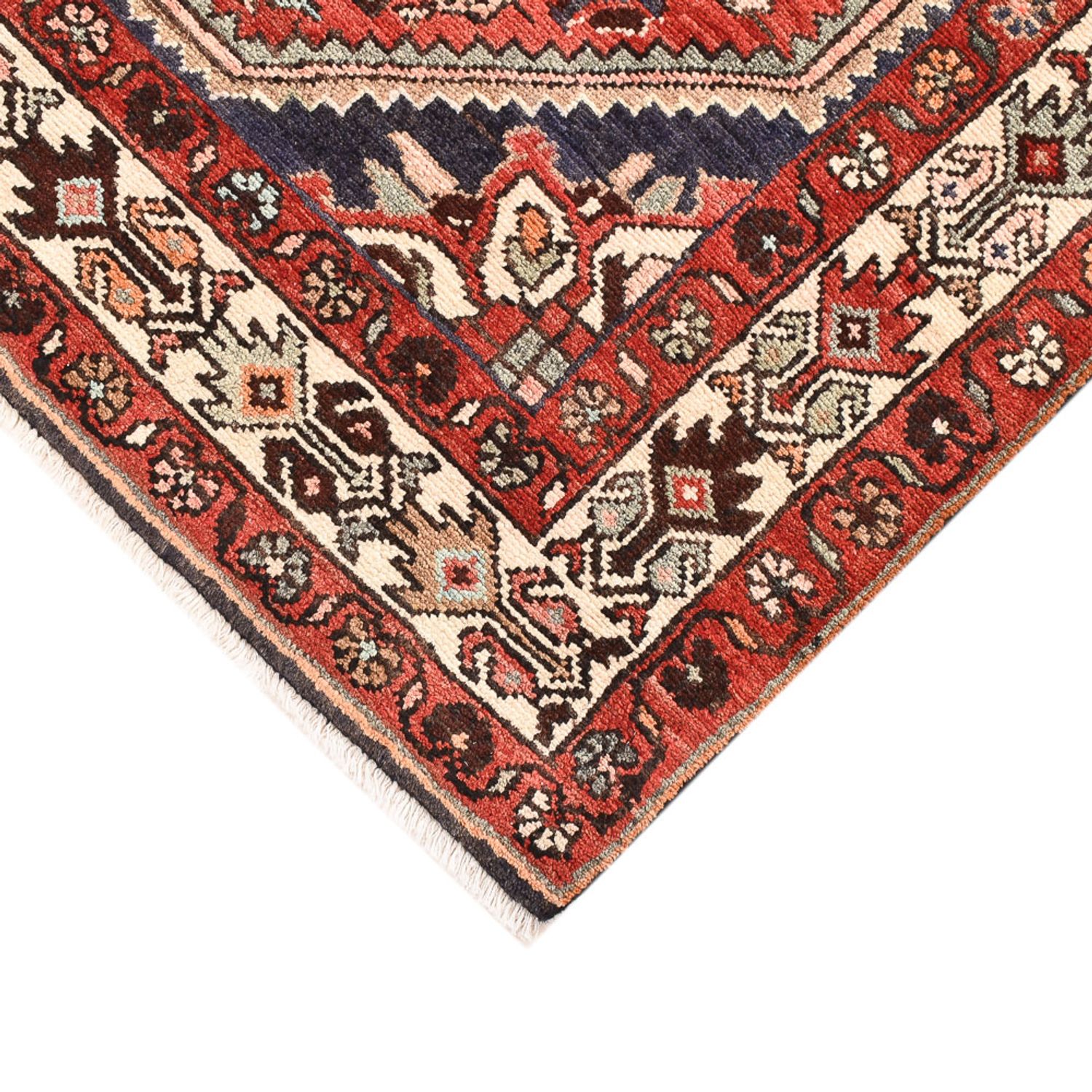 Tapis persan - Nomadic - 161 x 117 cm - rouge clair