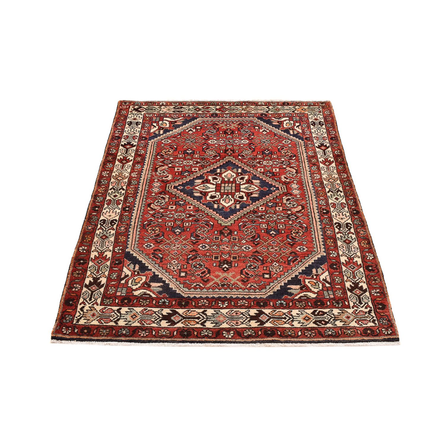 Tapis persan - Nomadic - 161 x 117 cm - rouge clair