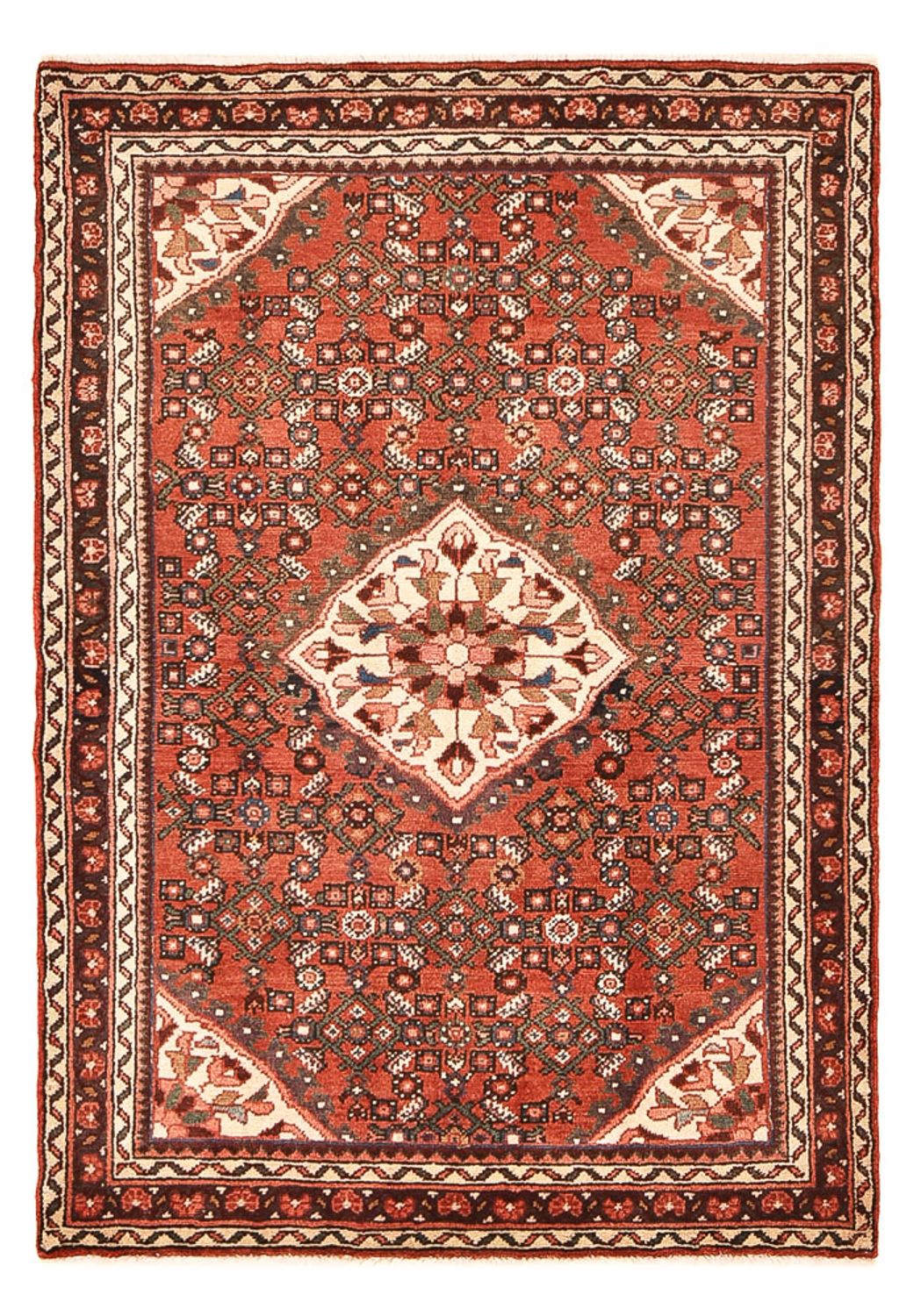 Tapis persan - Nomadic - 147 x 103 cm - rouge