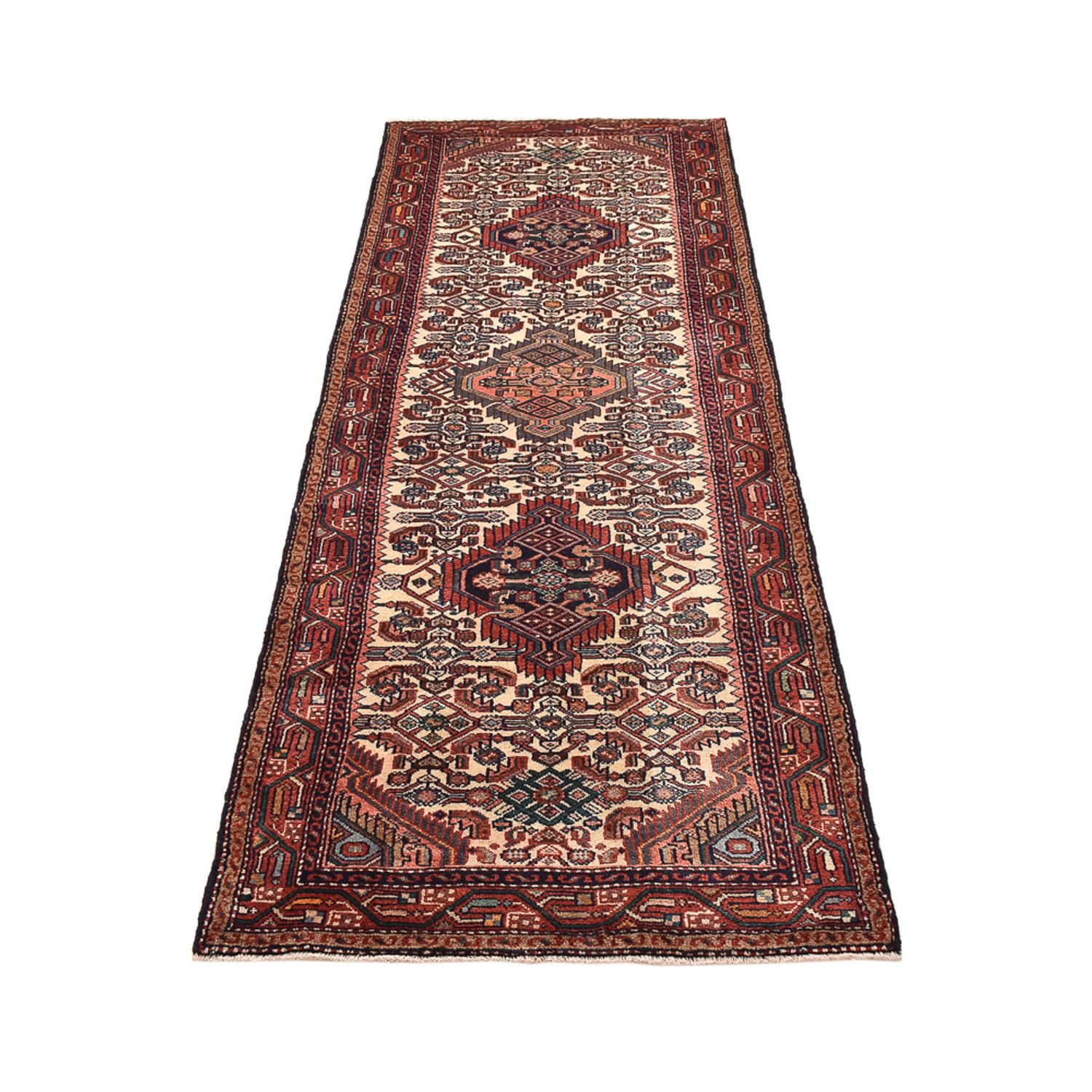 Tapis de couloir Tapis persan - Nomadic - 260 x 83 cm - beige foncé