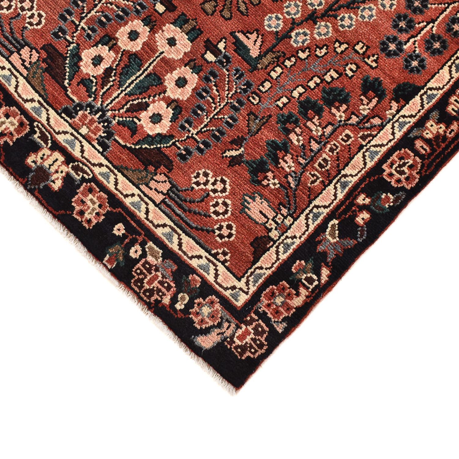 Tapis de couloir Tapis persan - Nomadic - 261 x 81 cm - marron