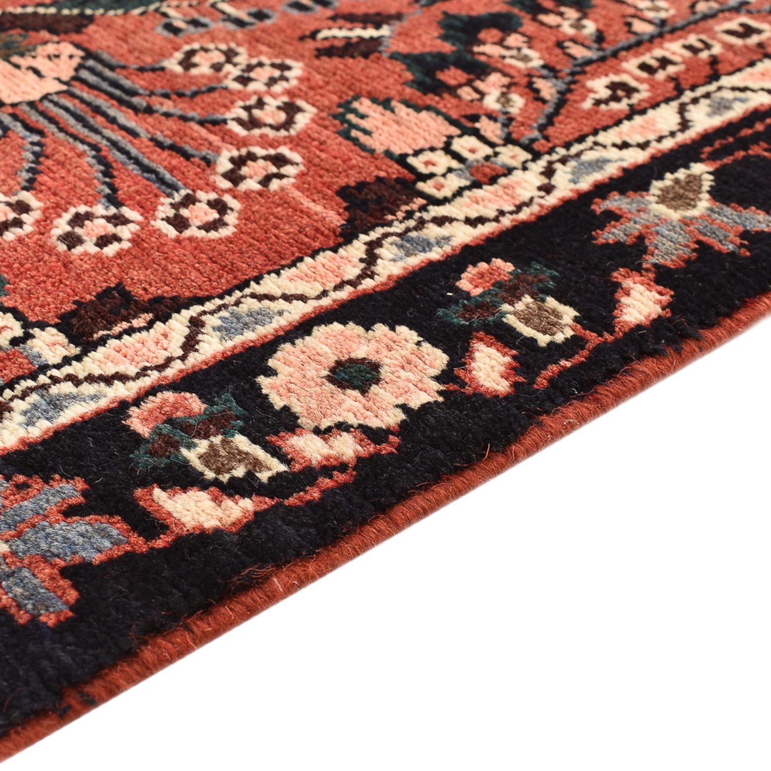 Tapis de couloir Tapis persan - Nomadic - 261 x 81 cm - marron