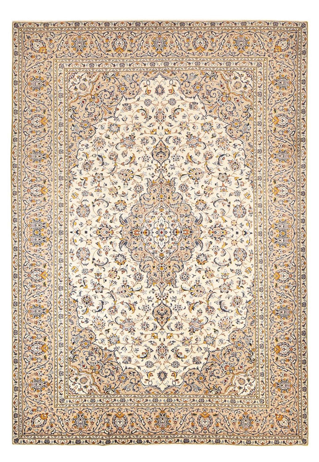 Tapis persan - Keshan - 345 x 240 cm - beige