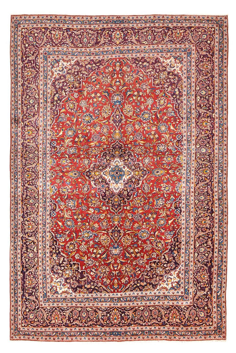 Tapis persan - Keshan - 376 x 253 cm - rouge