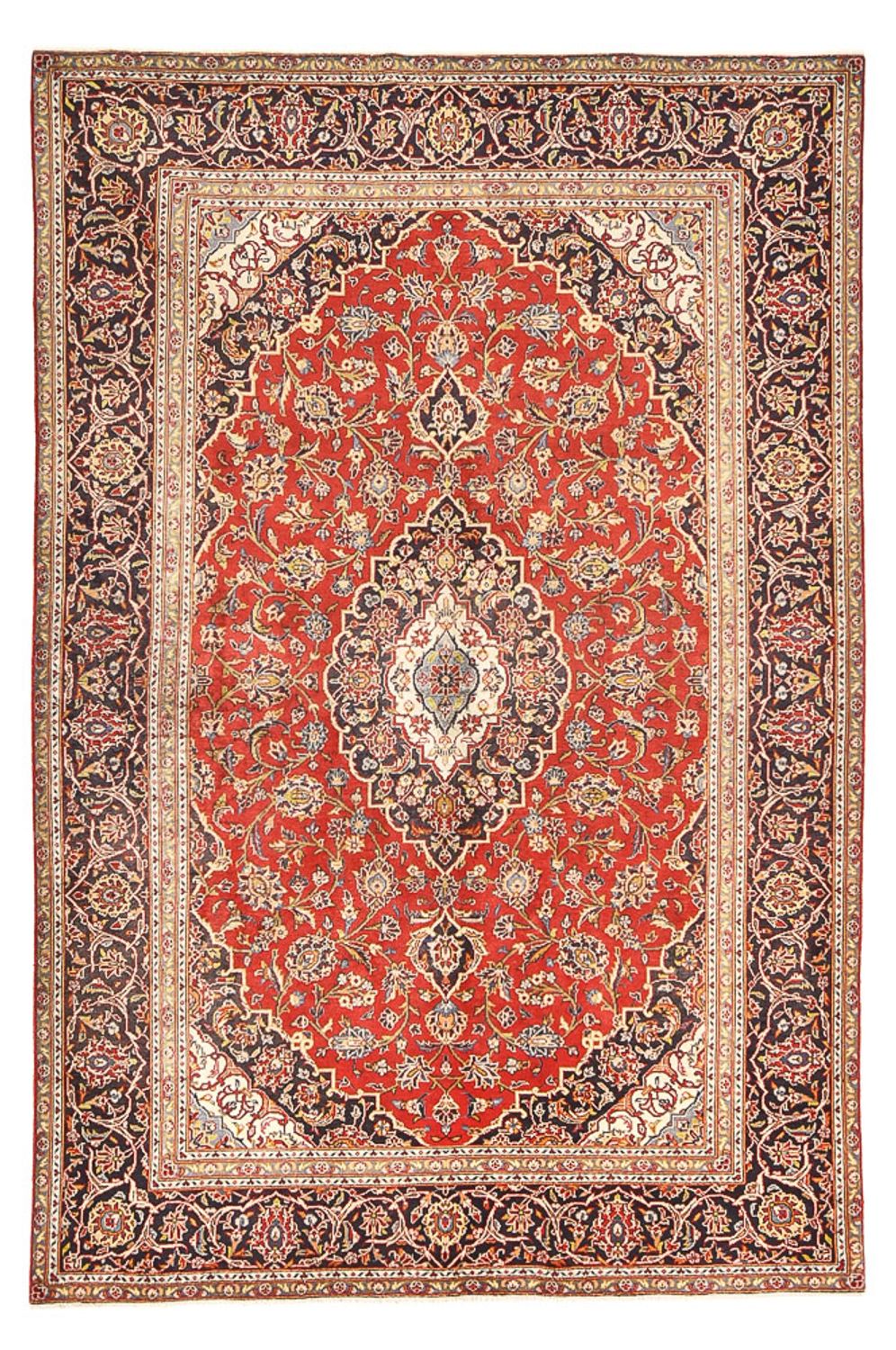 Tapis persan - Keshan - 283 x 190 cm - rouge