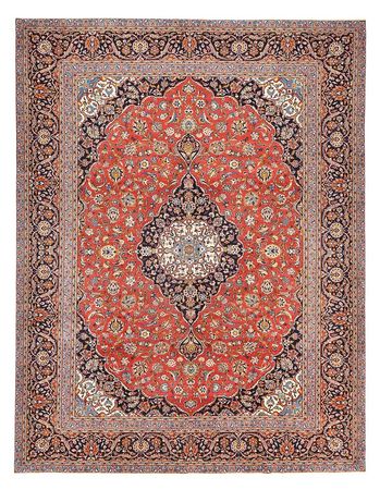 Tapis persan - Keshan - 400 x 305 cm - rouge