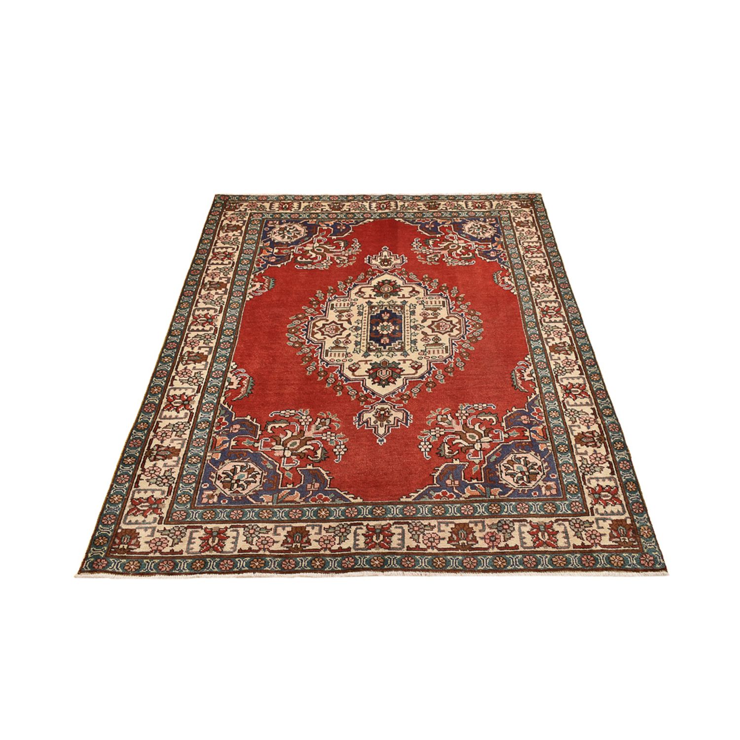 Tappeto Persero - Tabriz - 190 x 136 cm - rosso