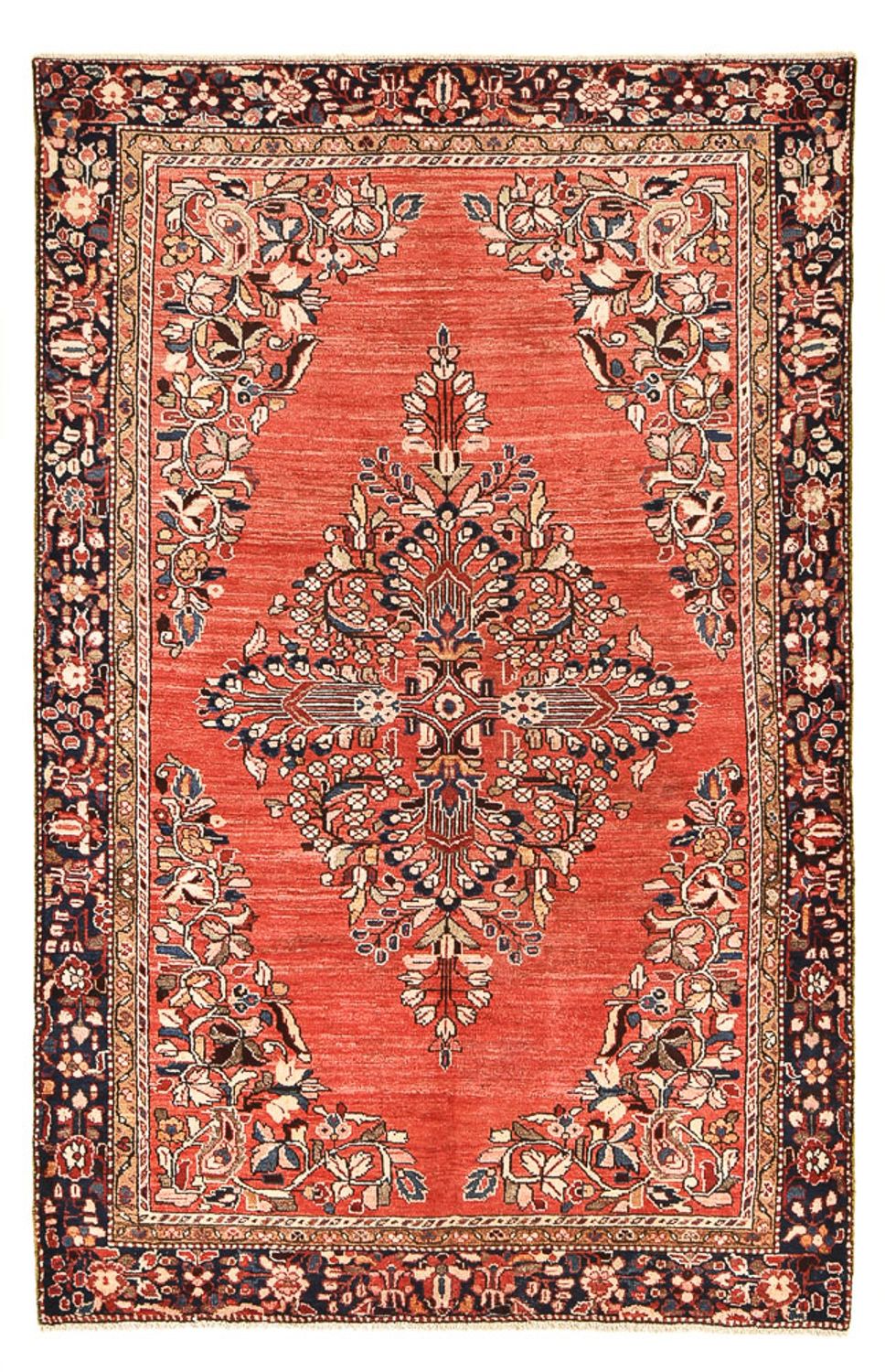 Perserteppich - Nomadic - 225 x 142 cm - rot