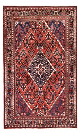 Tapis persan - Nomadic - 207 x 127 cm - rouge foncé