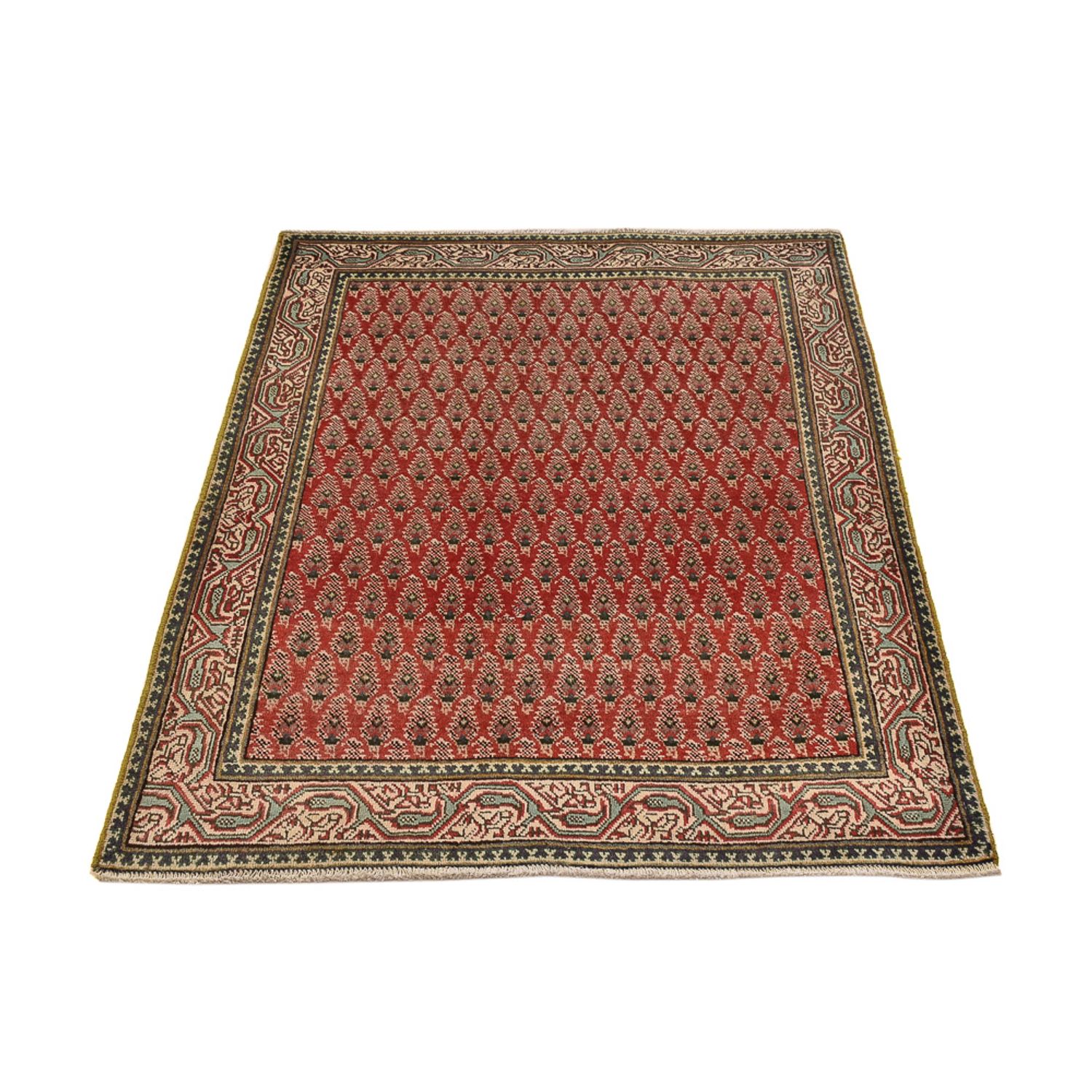 Tapis persan - Tabriz - 136 x 98 cm - rouge clair