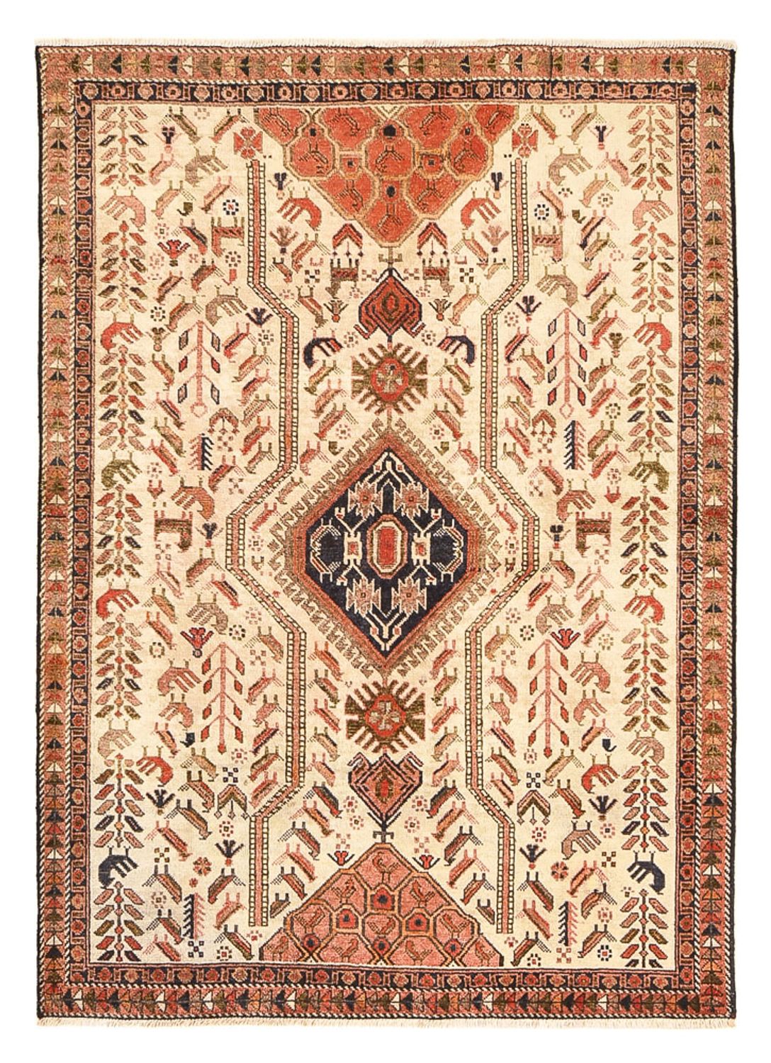 Tapis persan - Nomadic - 157 x 107 cm - beige