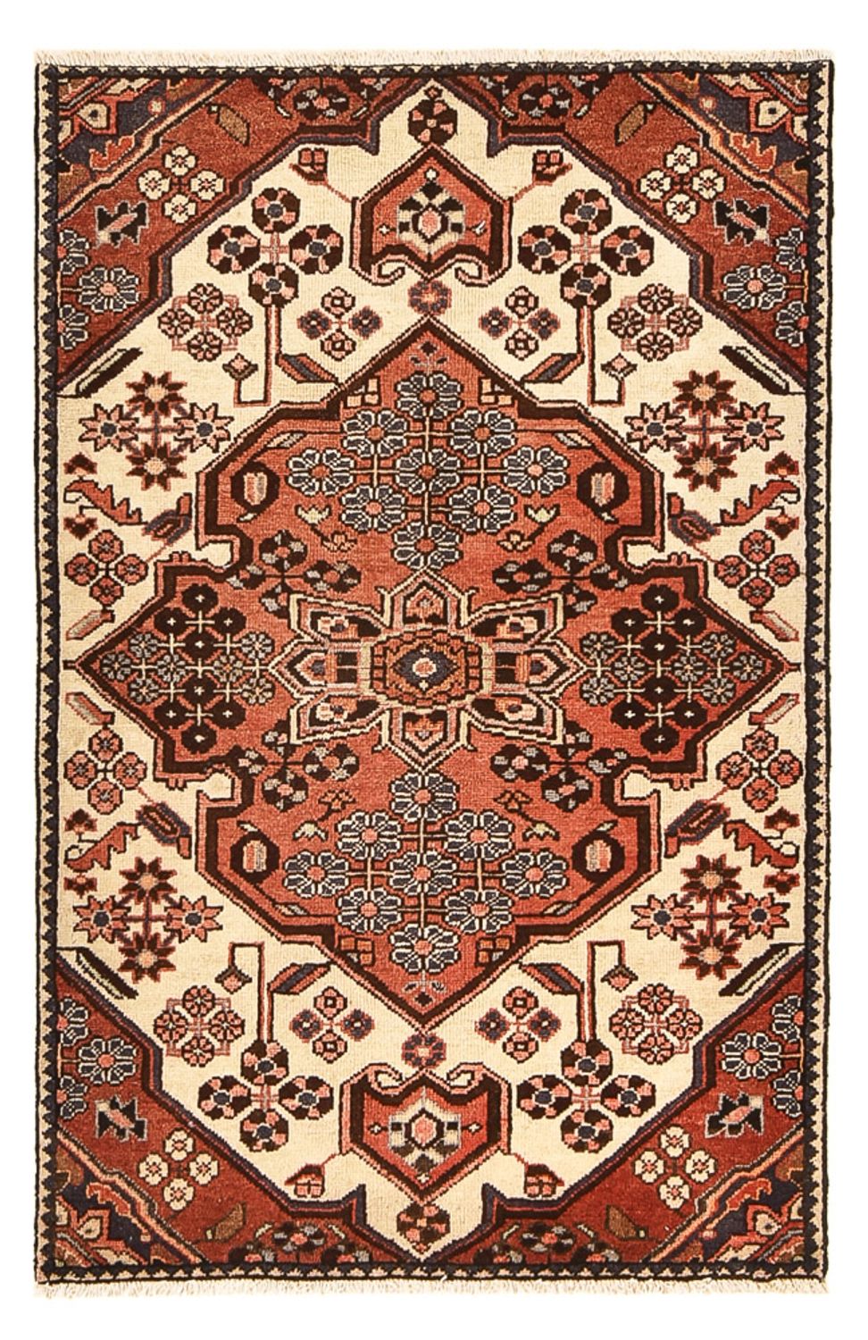 Tapis persan - Nomadic - 142 x 95 cm - beige foncé