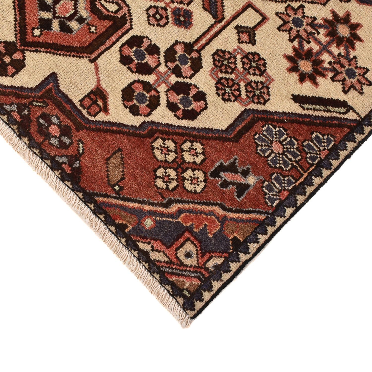 Tapis persan - Nomadic - 142 x 95 cm - beige foncé