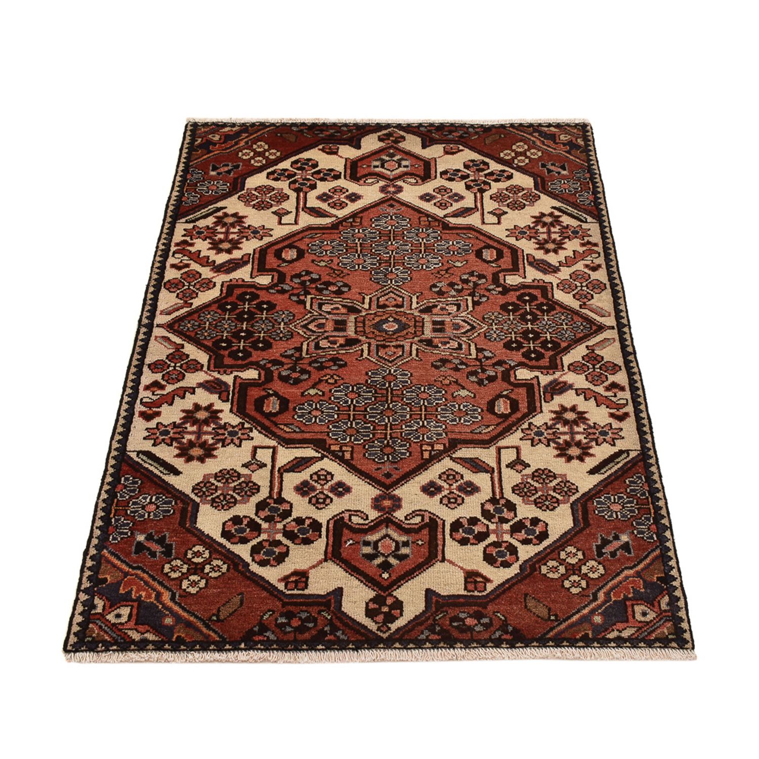 Tapis persan - Nomadic - 142 x 95 cm - beige foncé