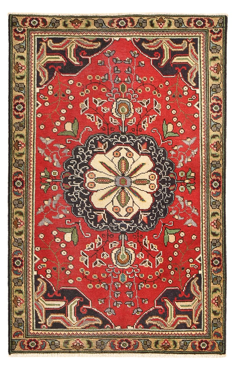 Tappeto Persero - Tabriz - 156 x 101 cm - rosso