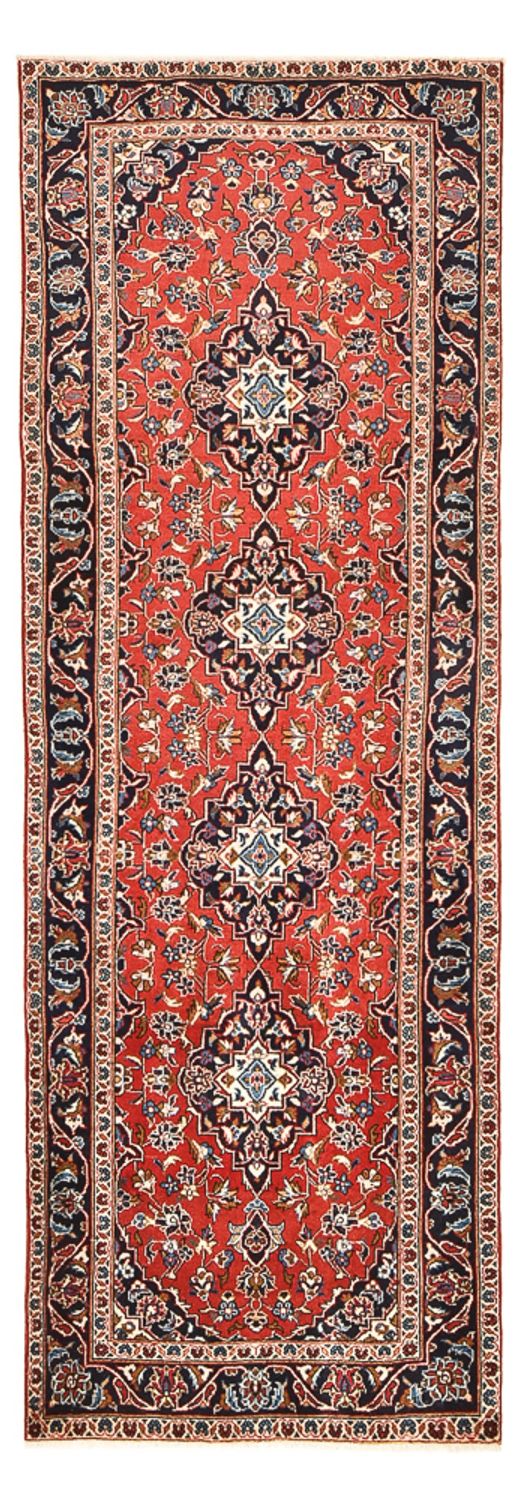 Tapis de couloir Tapis persan - Keshan - 292 x 97 cm - rouge