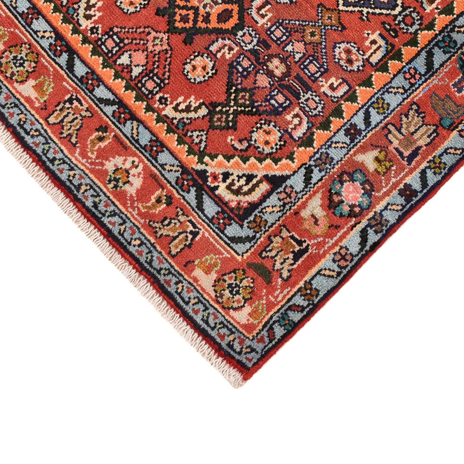 Tapis de couloir Tapis persan - Nomadic - 202 x 69 cm - rouge