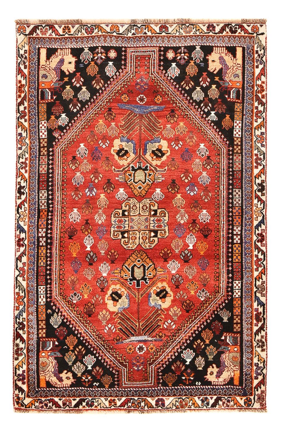 Perserteppich - Nomadic - 181 x 115 cm - rot