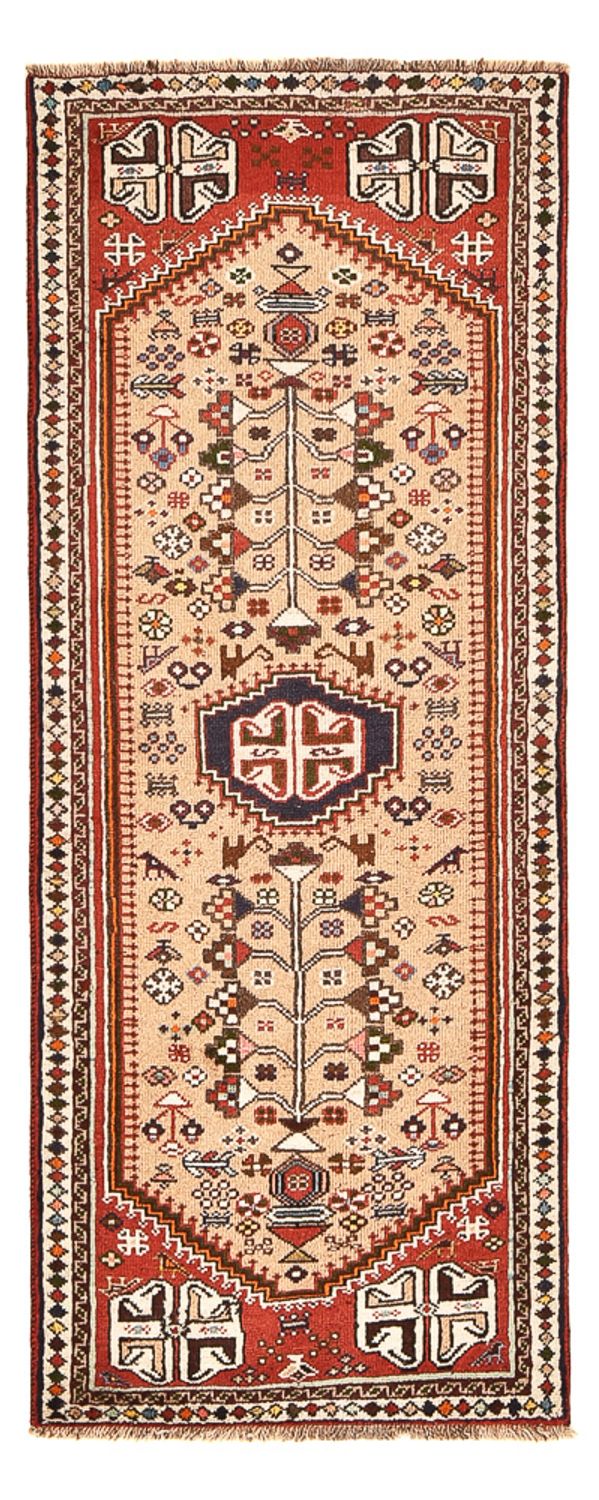 Løper Persisk teppe - Nomadisk - 195 x 75 cm - beige