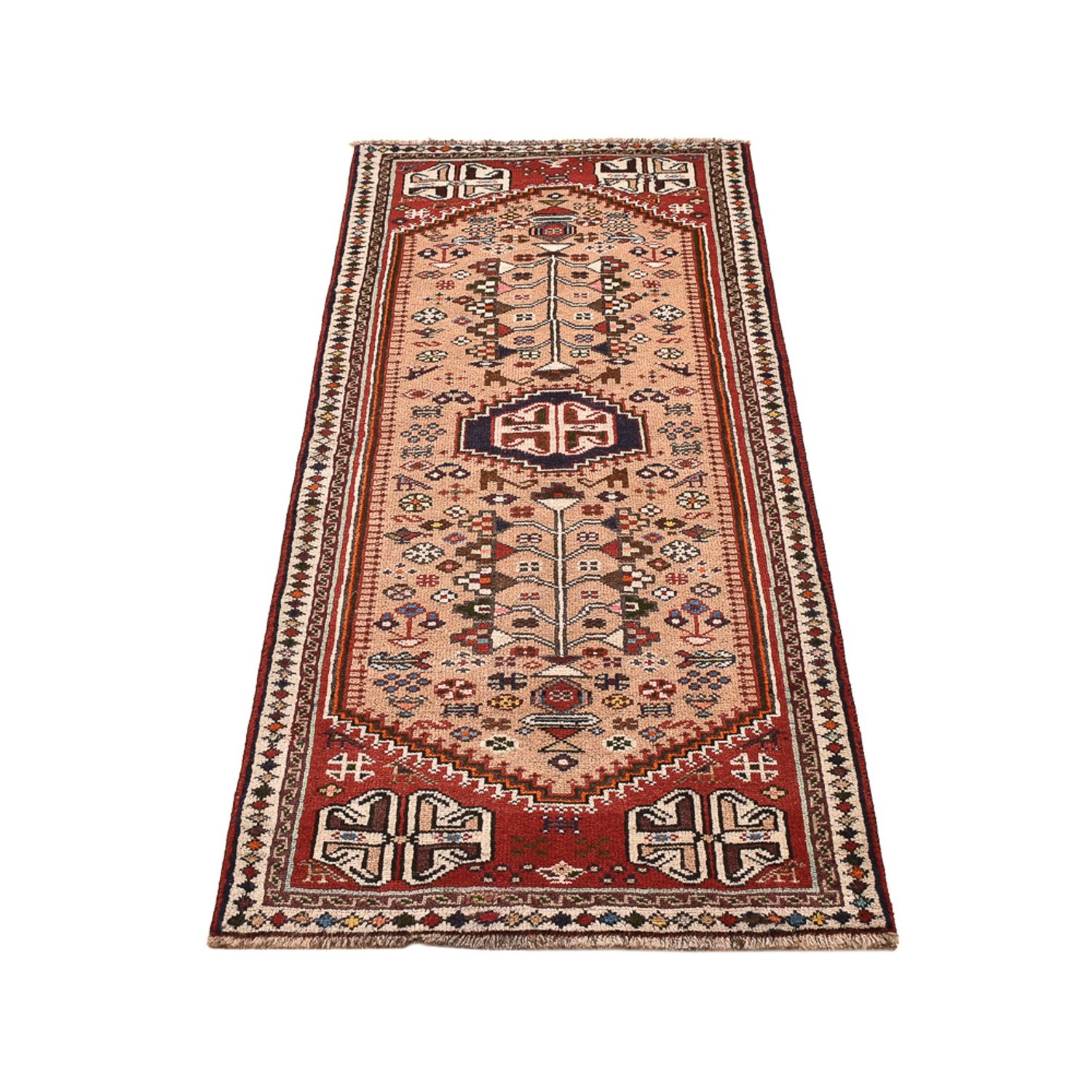 Tapis de couloir Tapis persan - Nomadic - 195 x 75 cm - beige