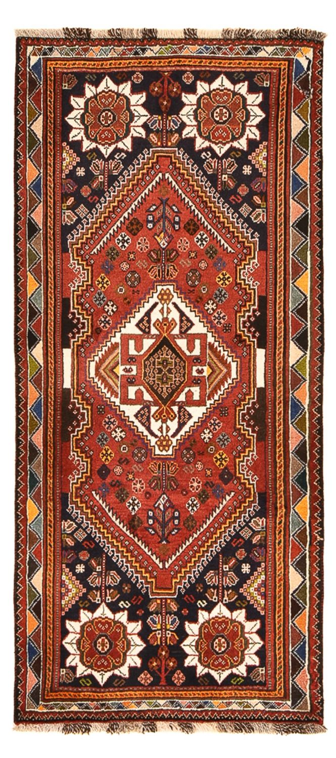 Tapis de couloir Tapis persan - Nomadic - 185 x 82 cm - rouge foncé