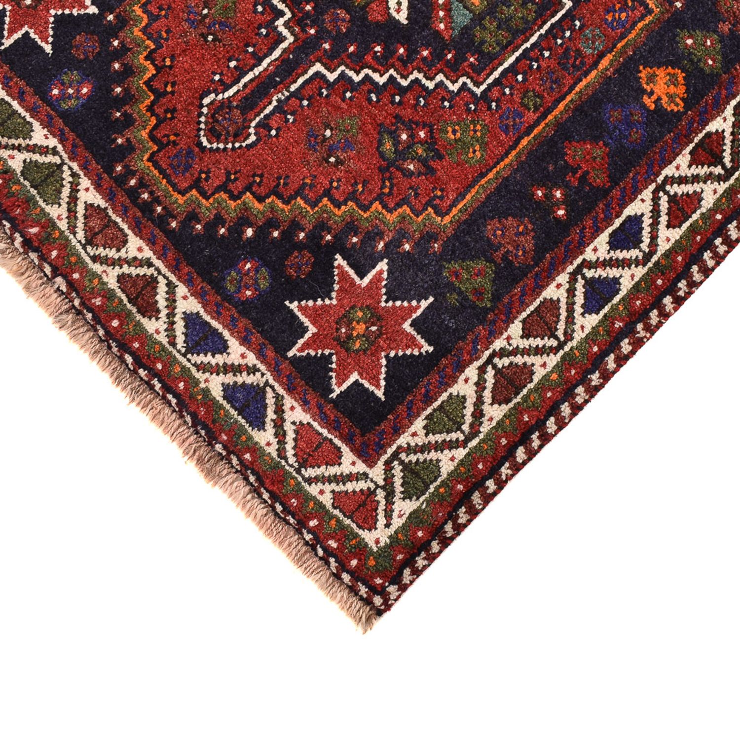 Tapis de couloir Tapis persan - Nomadic - 200 x 82 cm - rouge foncé