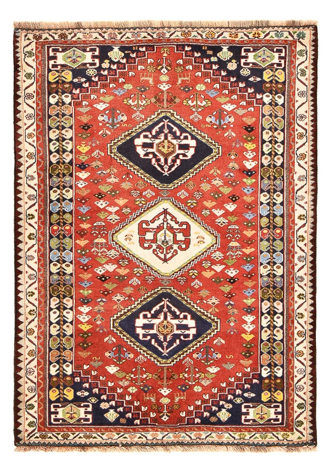 Tapis persan - Nomadic - 153 x 111 cm - rouge