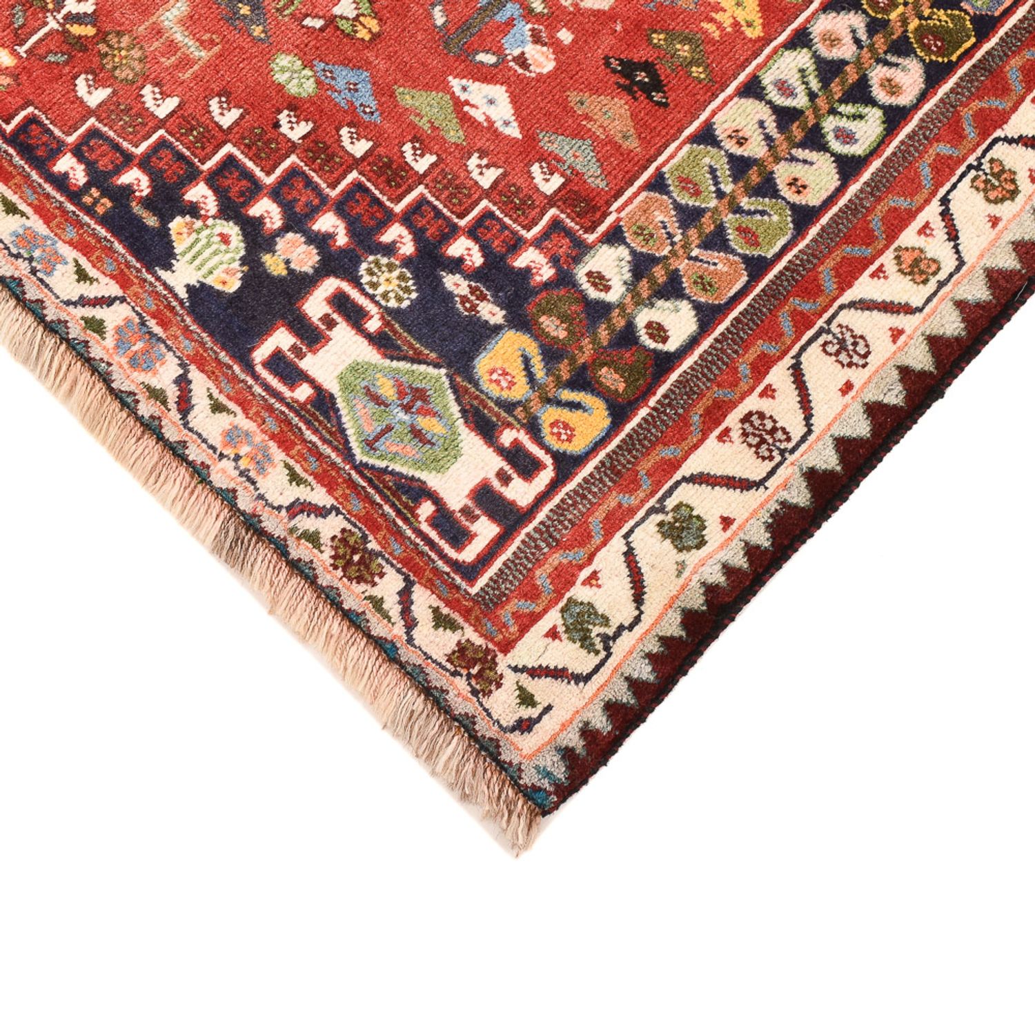 Tapis persan - Nomadic - 153 x 111 cm - rouge