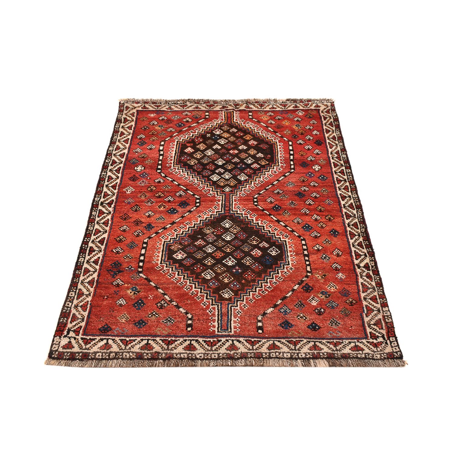 Tapis persan - Nomadic - 150 x 102 cm - rouge clair