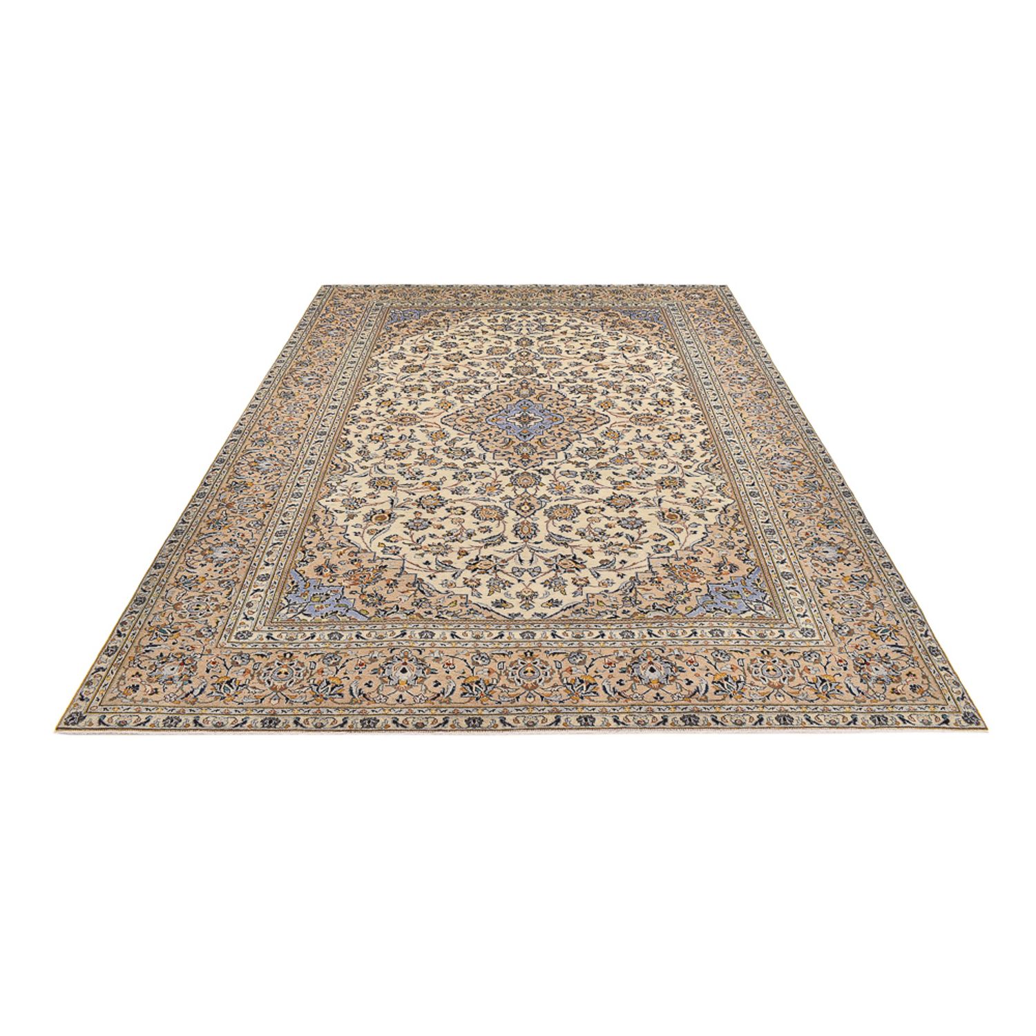 Persisk teppe - Keshan - 338 x 235 cm - beige