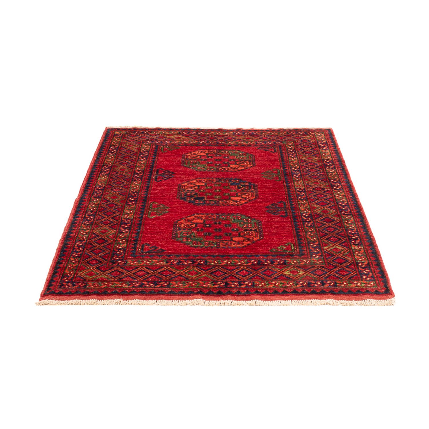 Tapis afghan - 179 x 123 cm - rouge