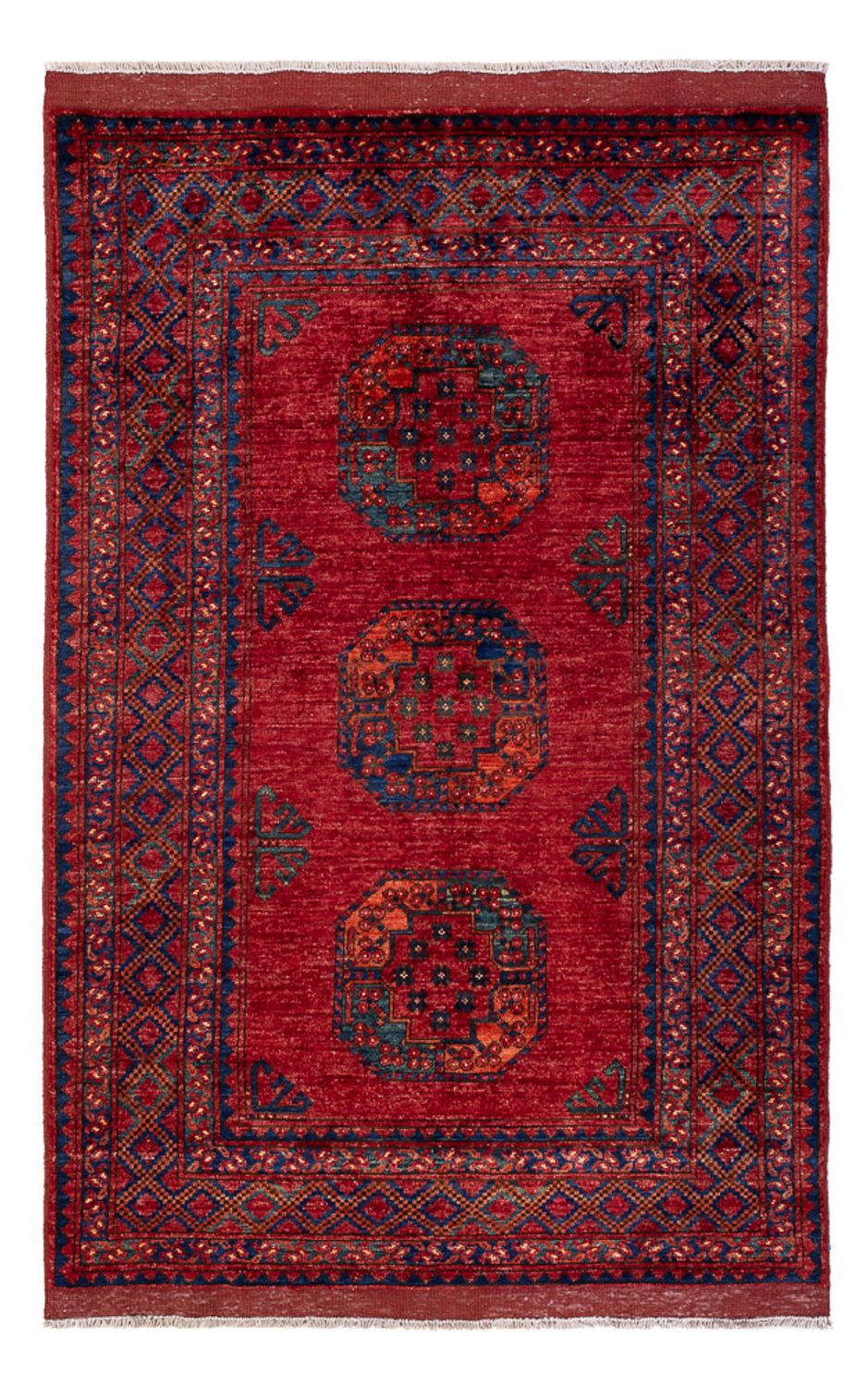 Afghan Teppich - 182 x 120 cm - rot