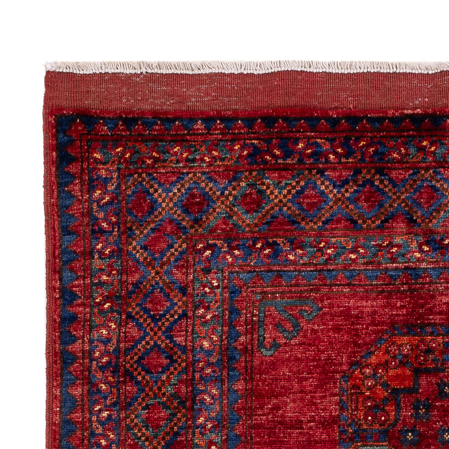 Afghan Teppich - 182 x 120 cm - rot