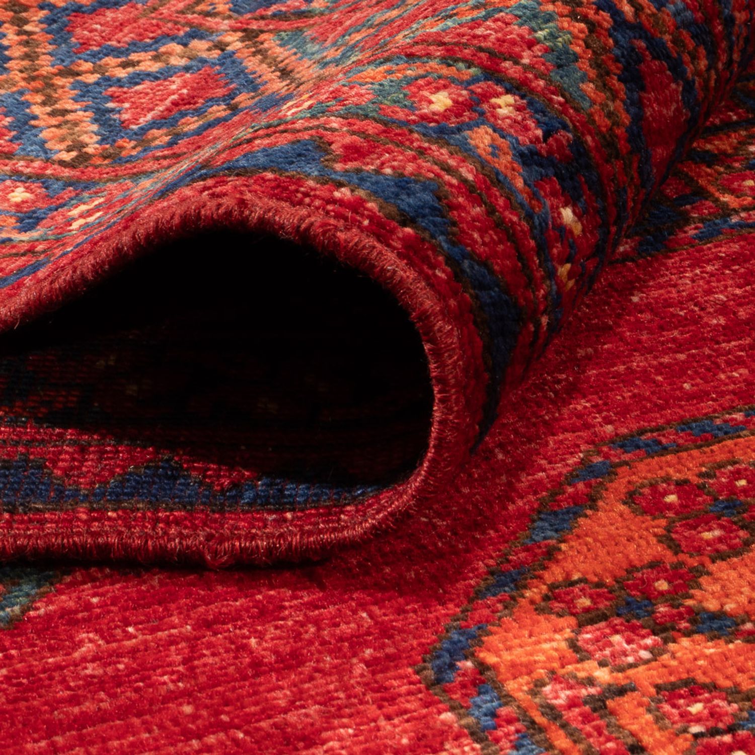 Afghan Teppich - 182 x 120 cm - rot