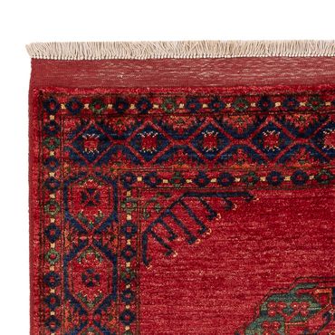 Tapis afghan - 183 x 125 cm - rouge