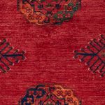 Tapis afghan - 183 x 125 cm - rouge