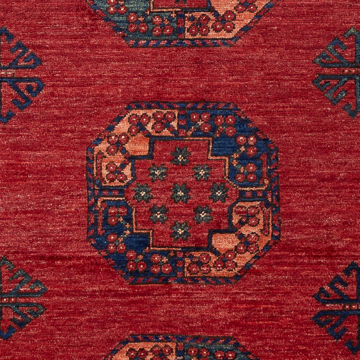 Afghansk teppe - 181 x 124 cm - rød