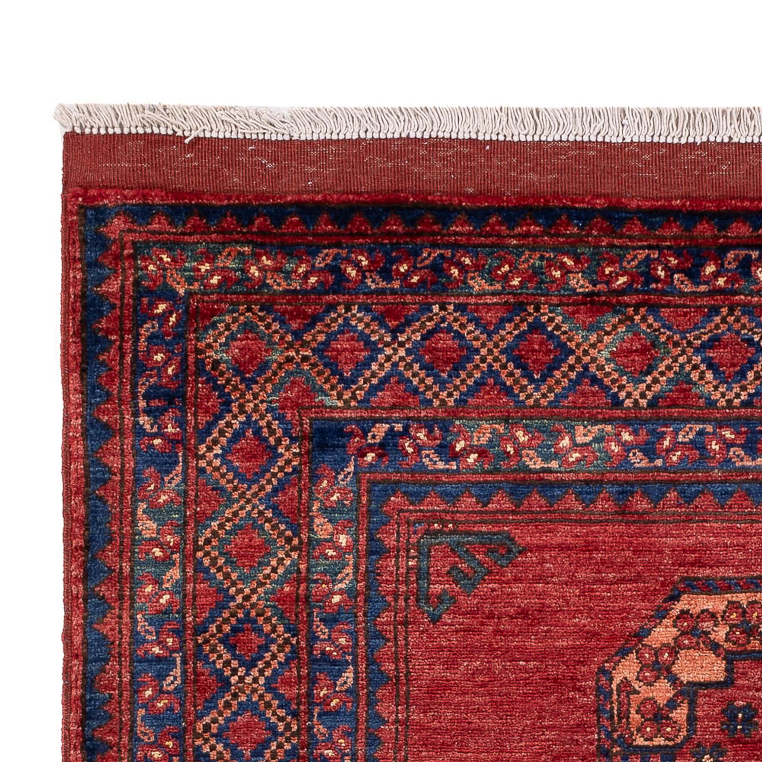 Afghansk teppe - 181 x 124 cm - rød