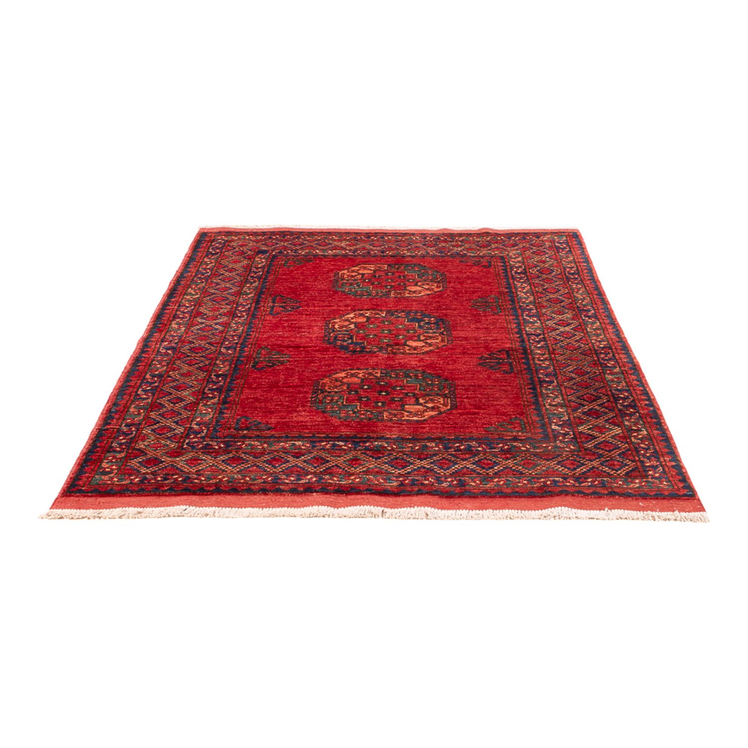 Afghansk teppe - 181 x 124 cm - rød