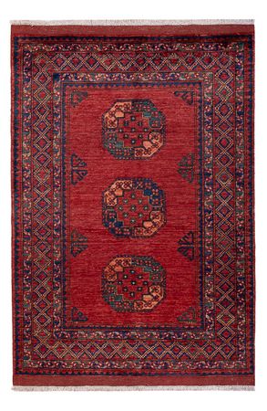 Afghan Rug - 181 x 124 cm - red