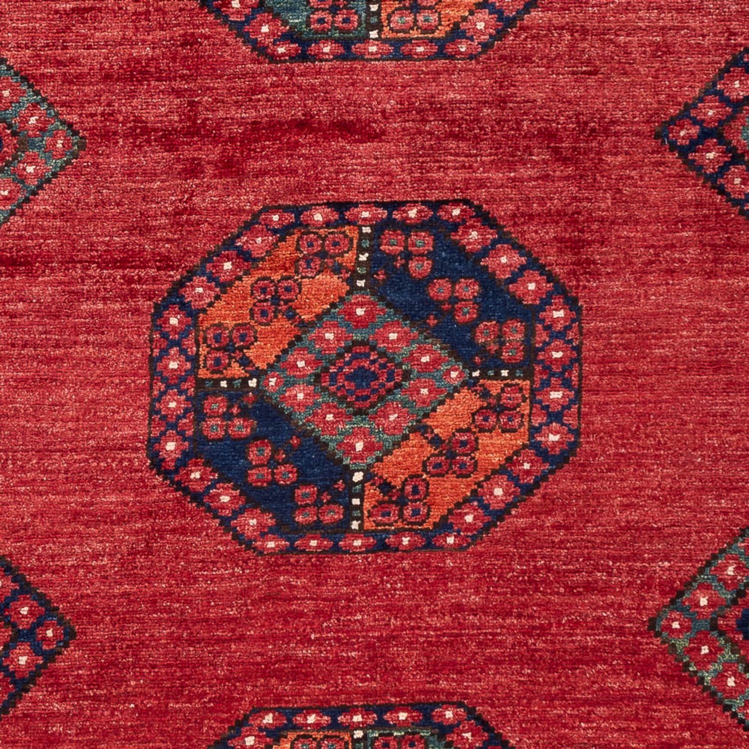 Tapis afghan - 186 x 123 cm - rouge