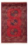 Tapis afghan - 186 x 123 cm - rouge