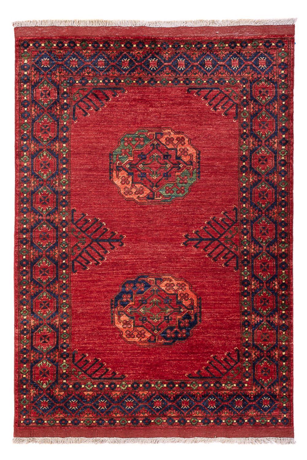 Tapis afghan - 181 x 122 cm - rouge