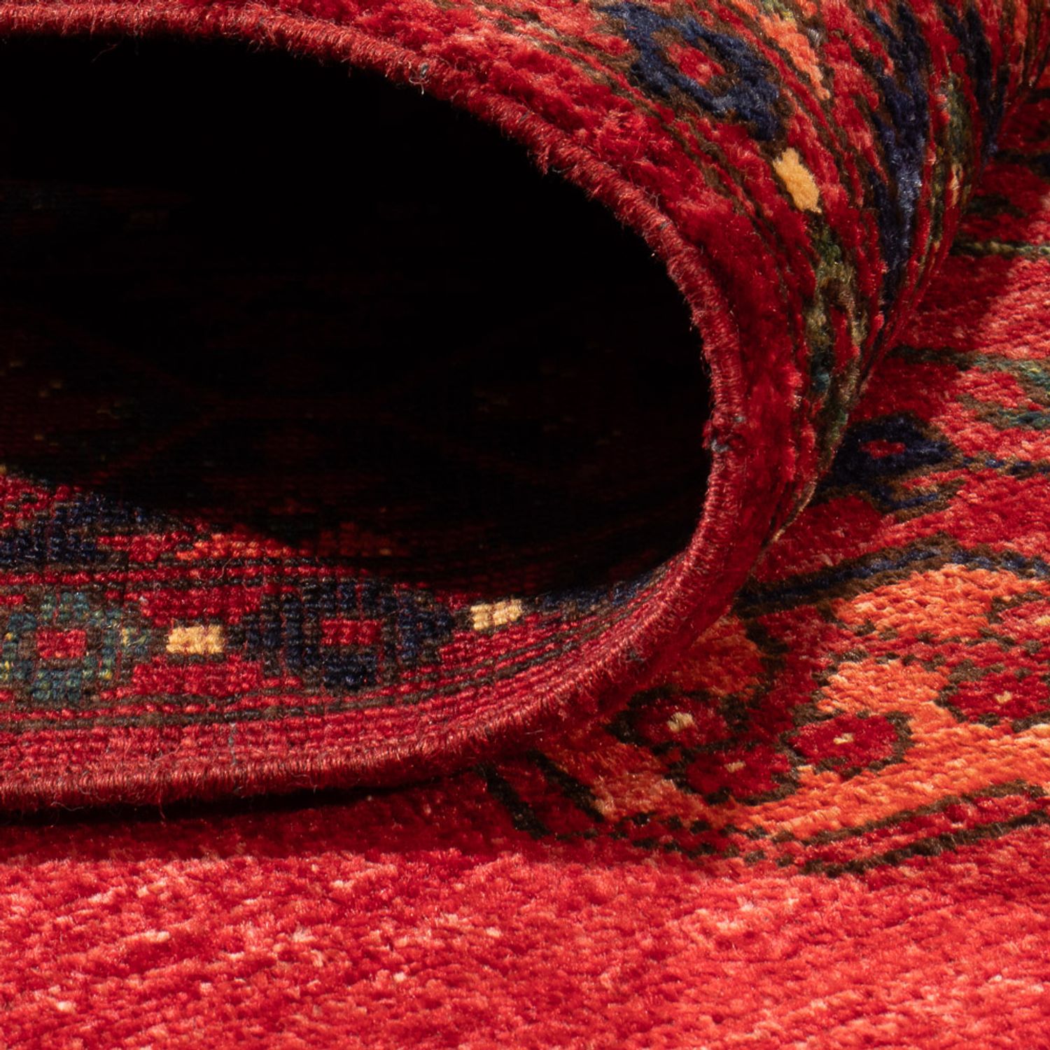 Tapis afghan - 181 x 122 cm - rouge