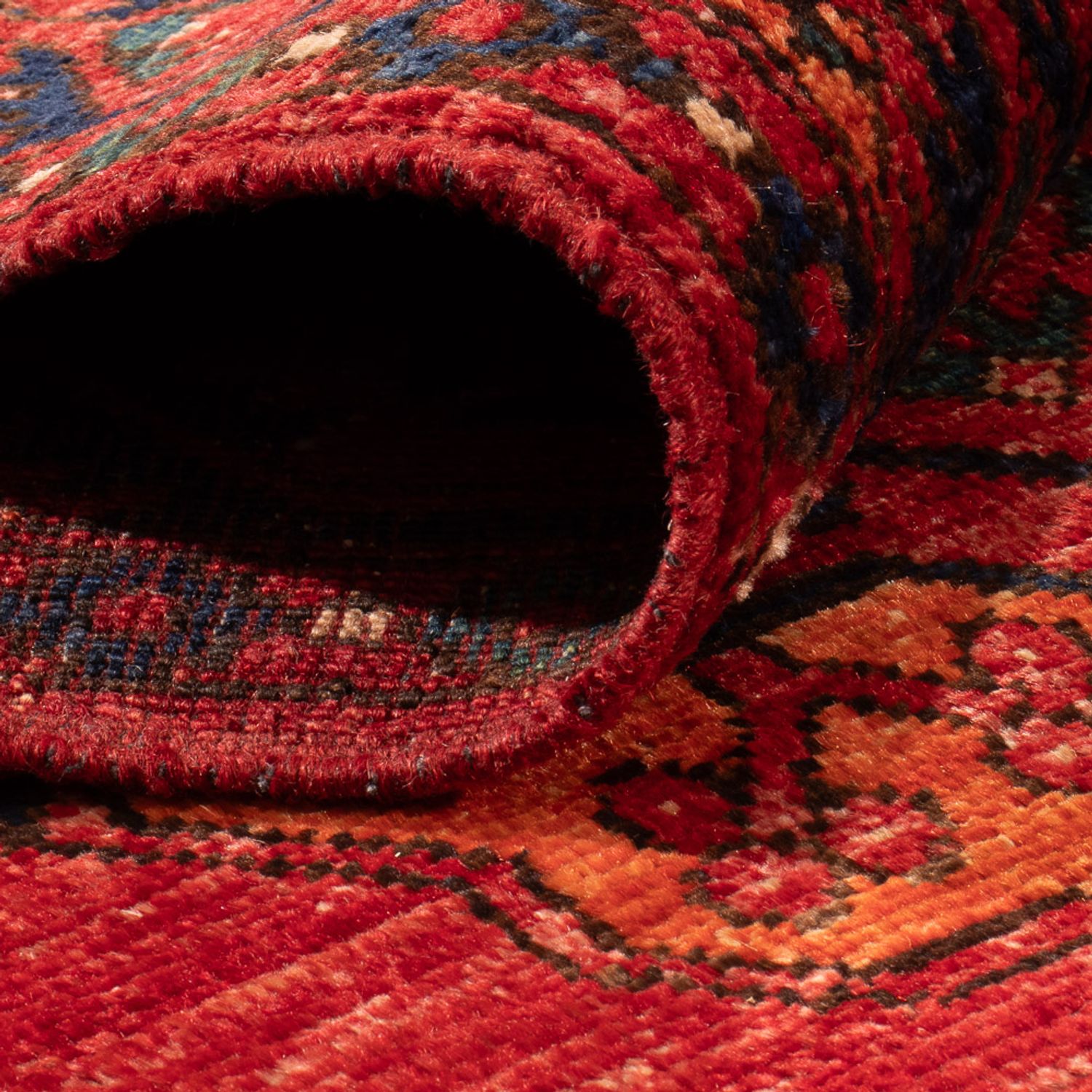 Tapis afghan - 173 x 101 cm - rouge