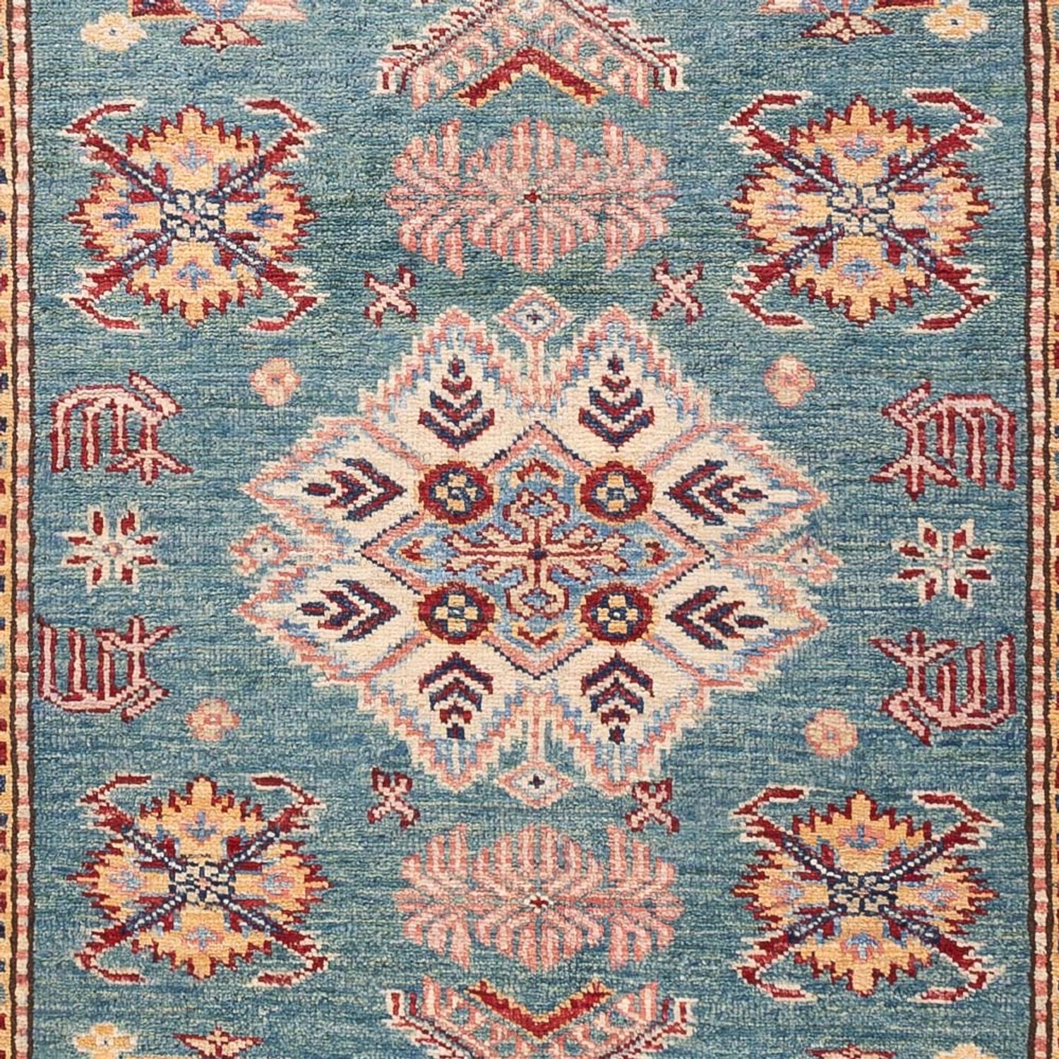 Alfombra Ziegler - Kazak - Real - 183 x 121 cm - verde marino