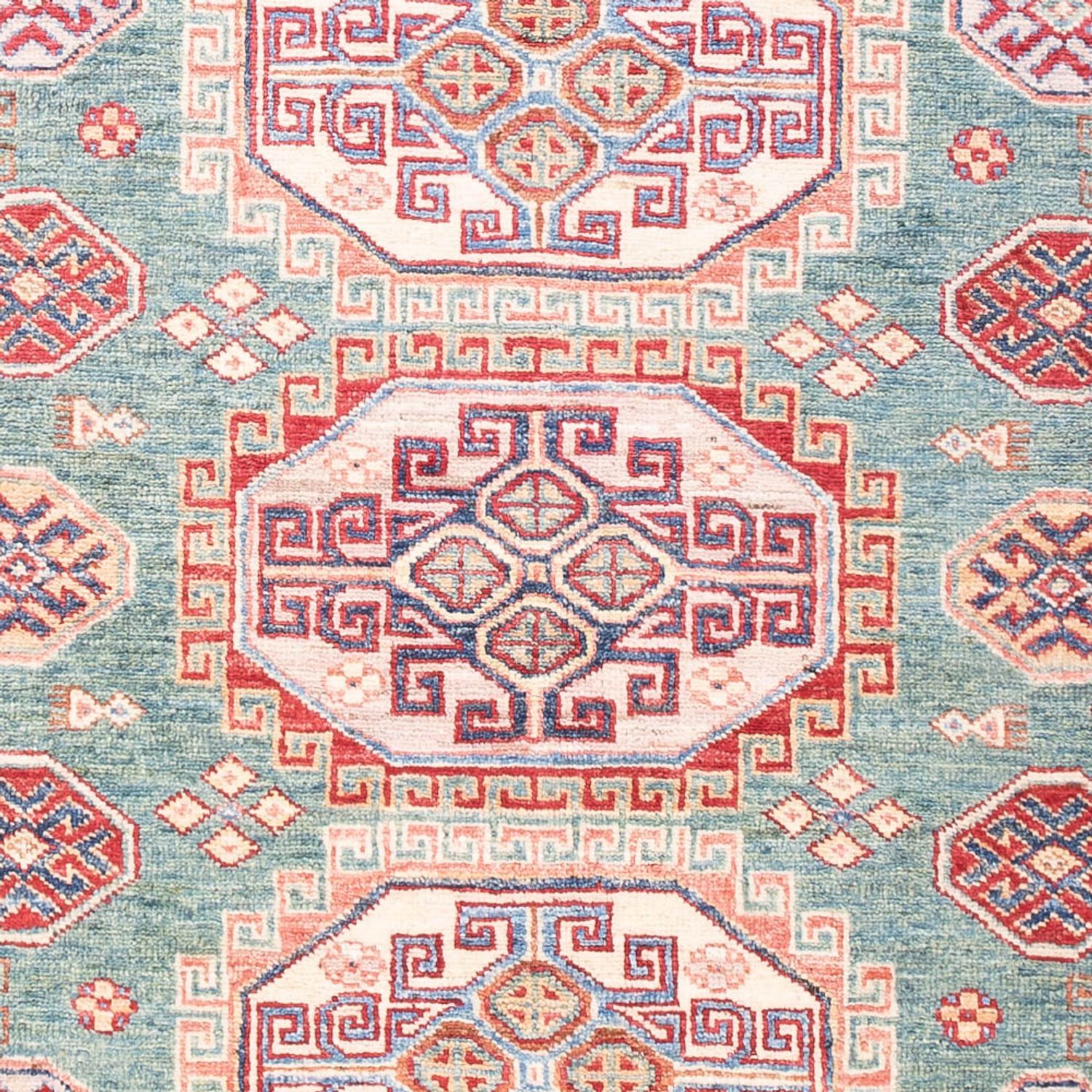 Alfombra Ziegler - Kazak - Real - 181 x 119 cm - verde marino