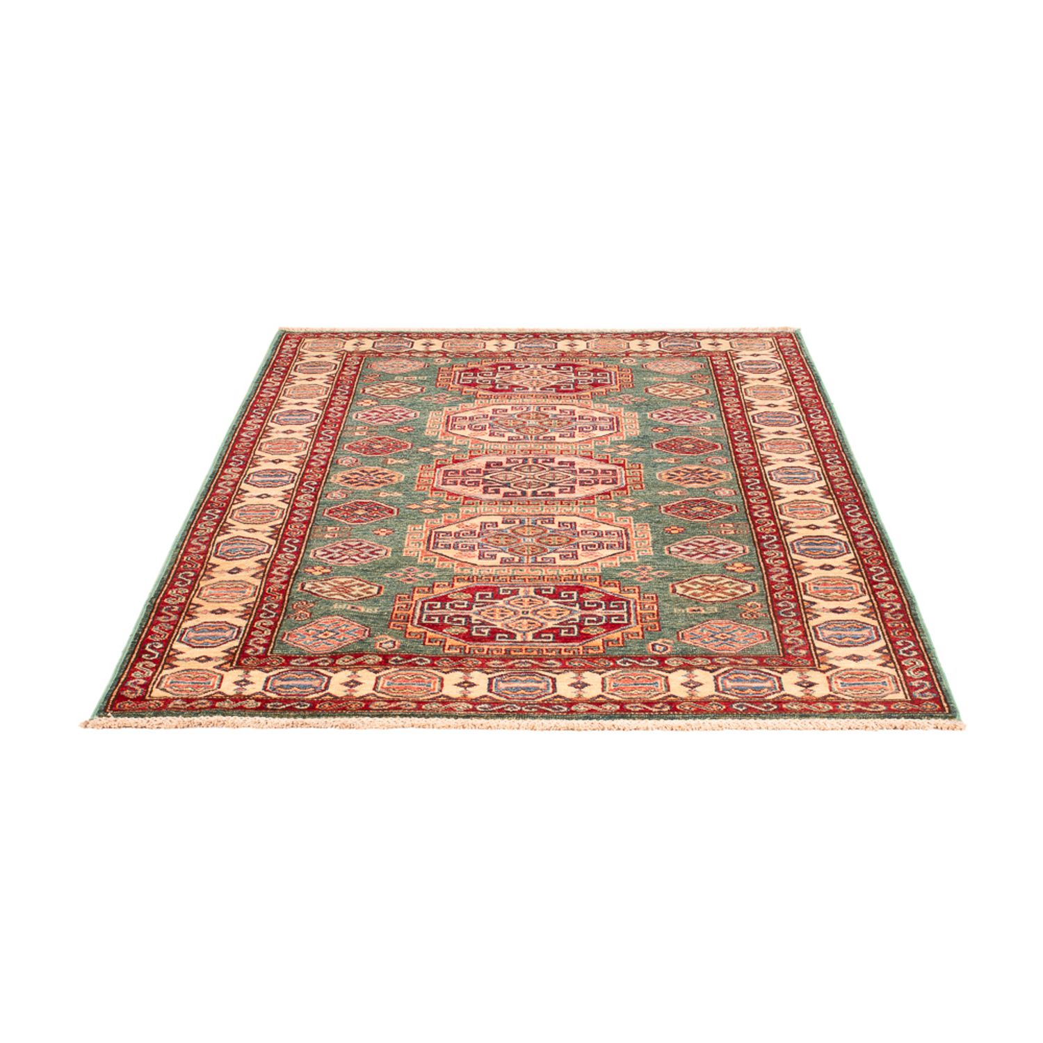 Alfombra Ziegler - Kazak - Real - 181 x 119 cm - verde marino