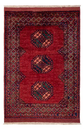 Tapis afghan - 179 x 124 cm - rouge